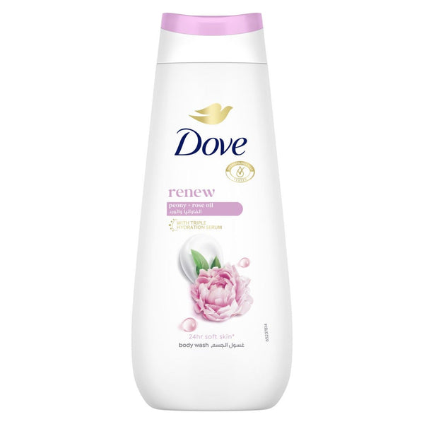 Dove Renew Body Wash Liquid Triple Hydration Serum Peony & Rose Oil 250ml