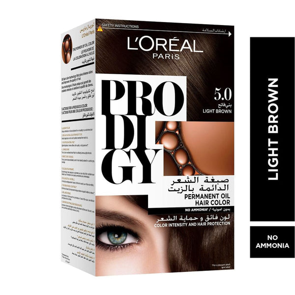 L'Oreal Paris Prodigy Hair Color No-Ammonia Micro-Oil Technology 5.0 Light Brown