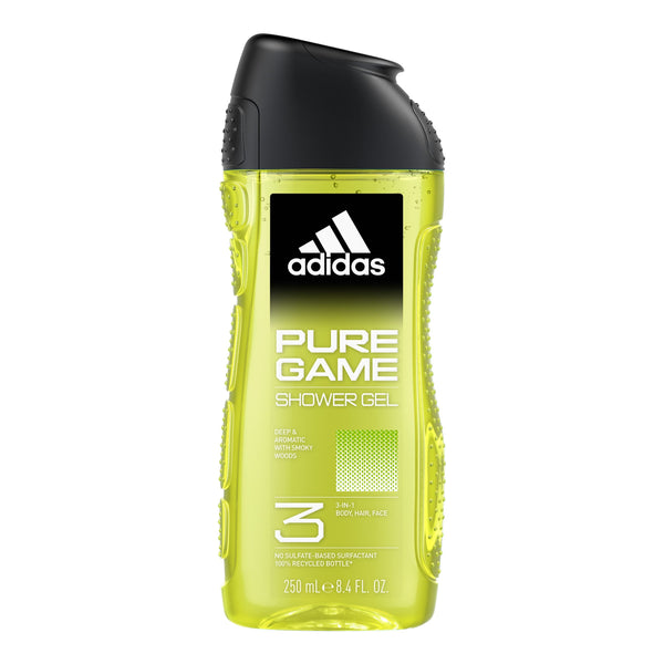 Adidas Pure Game Men's Shower Gel Refreshing Citrus Aromatic Scent 250ml