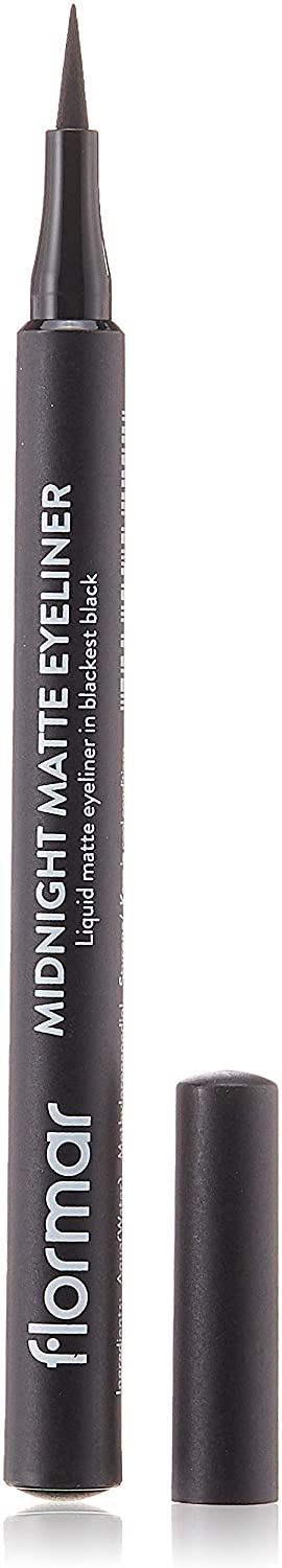 Flormar Midnight Matte Liquid Eyeliner Deep Black Precise Definition
