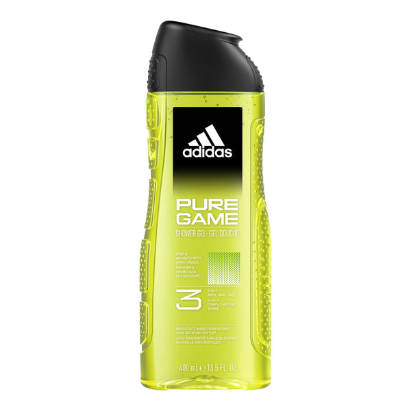 Adidas Pure Game Men's Shower Gel Refreshing Citrus Aromatic Scent 400ml