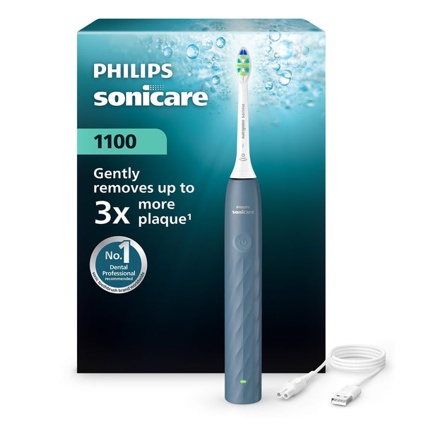 Philips Sonicare Series 1100 Electric Toothbrush Sonic Technology Marine Blue HX3901/03