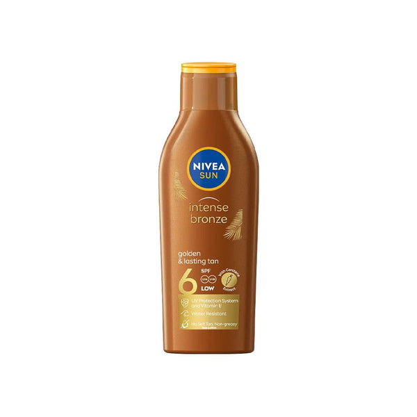 Nivea SUN Golden & Lasting Tan Lotion with Carotene, Vitamin E and SPF 6, 200 ml