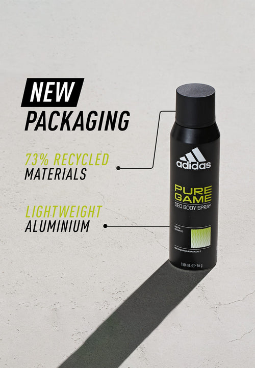 Adidas Pure Game Men's Deodorant Body Spray Fresh Fragrance 150ml