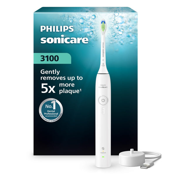 Philips Sonicare Series 3100 Electric Toothbrush Sonic Technology White HX4031/21