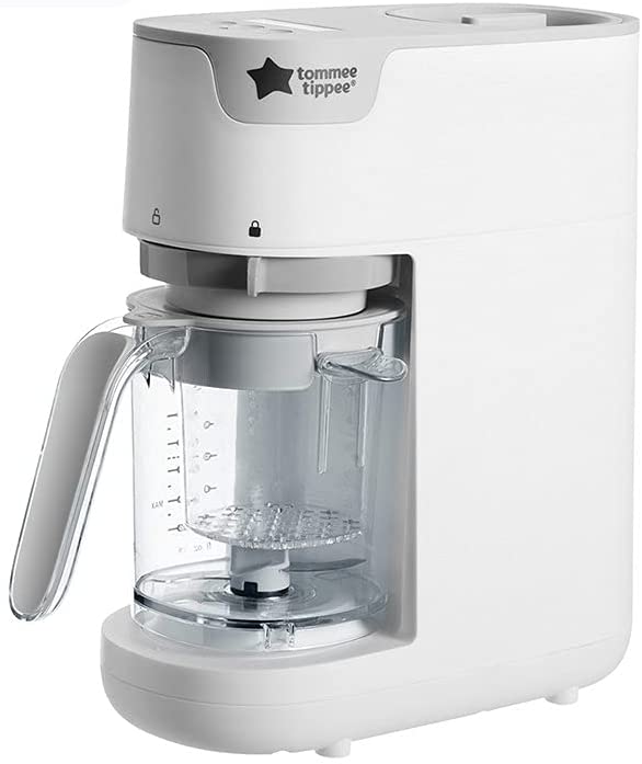 Tommee Tippee Quick Cook Baby Food Maker Steamer Blender, Smart Memory, 200g