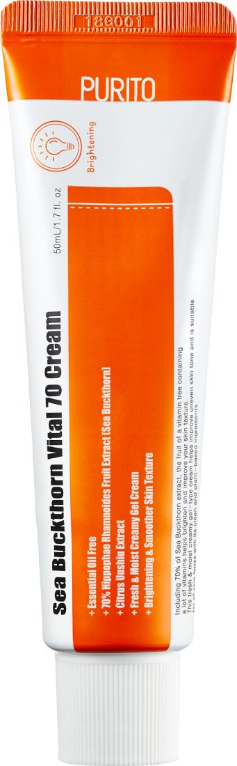 Purito Sea Buckthorn Vital 70 Cream Gel Moisturizer with Niacinamide 50ml