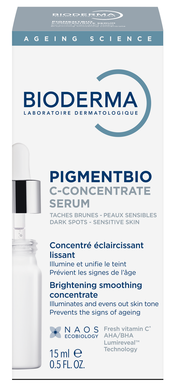 Bioderma Pigmentbio C-Concentrate Gel-Cream Facial Serum Vitamin C AHA/BHA 15ml