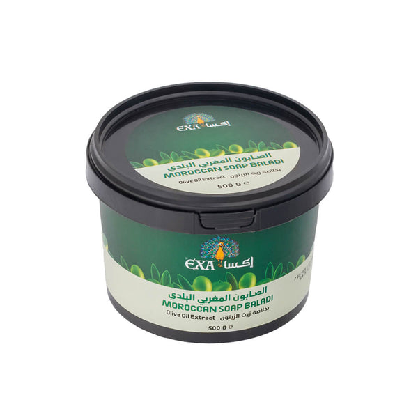 Exa Moroccan Black Soap with Olive Oil Extract, 500 g