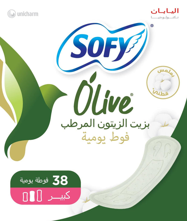 Sofy Daily Large Pantyliners with Olive Oil Moisturizing Formula