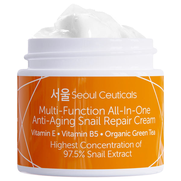 Seoul Ceuticals Snail Repair Cream Moisturizer Korean Snail Mucin Shea Butter 60ml