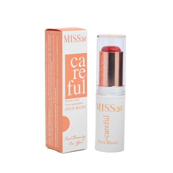 Miss 2M Careful Blush Stick Creamy Natural Finish Shade 01