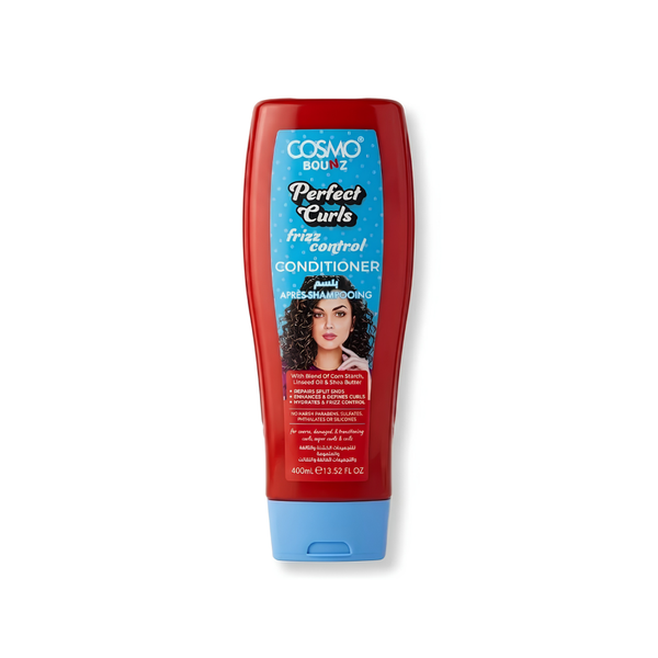 Cosmo Bounces Perfect Curls Frizz Control Conditioner for Curly & Wavy Hair, 400ml