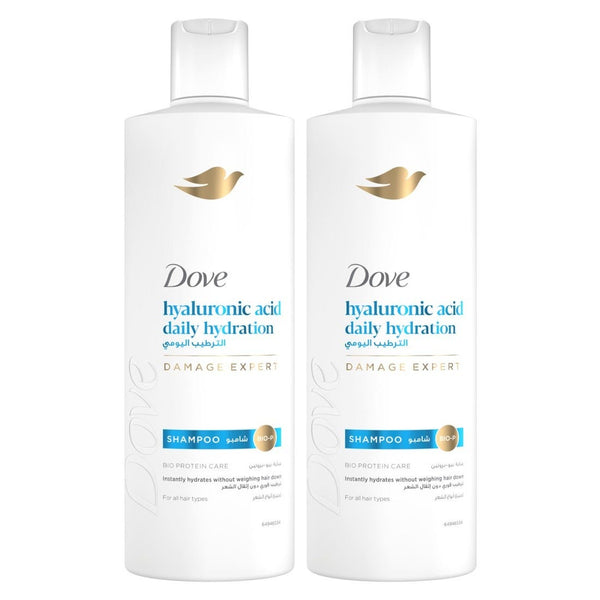 Dove Daily Hydration Shampoo Liquid with Hyaluronic Acid 2 x 350 ml