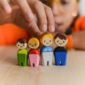 Plantoys Family Ii (European) Family Figure Toy, Rubberwood, 2 x 2.5 x 5.9 cm