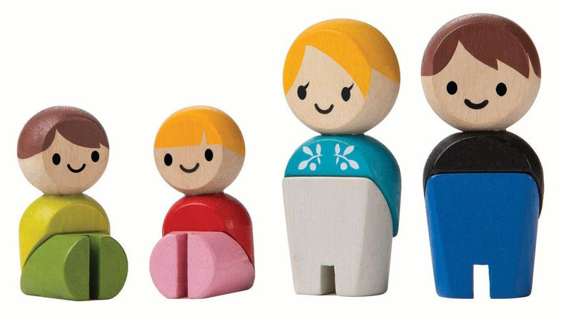 Plantoys Family Ii (European) Family Figure Toy, Rubberwood, 2 x 2.5 x 5.9 cm