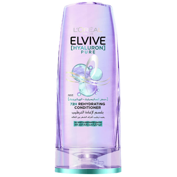 L'Oreal Paris Elvive Hyaluron Pure Conditioner Lightweight Hydration for Oily Hair 200ml