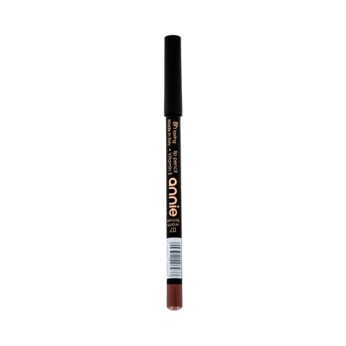 Annie Lip Pencil 8H Warm Brown 07 Vitamin E Long-Lasting Lip Liner