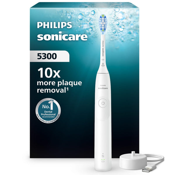 Philips Sonicare Series 5300 Electric Toothbrush Sonic Technology 2 Intensities White HX7108/05