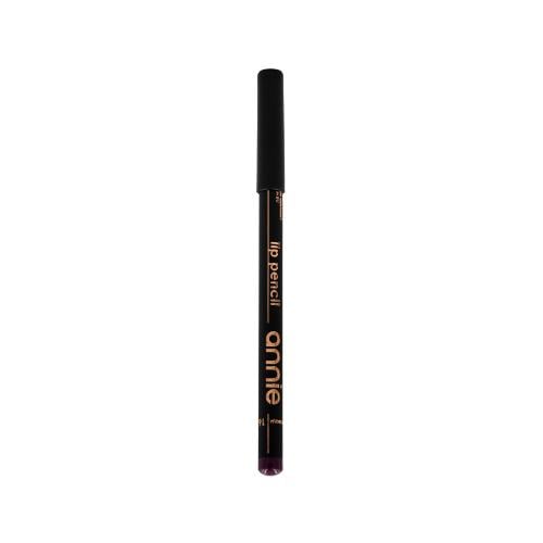 Annie Lip Pencil Wooden Bordeaux 16 Soft Texture Long-Lasting Color