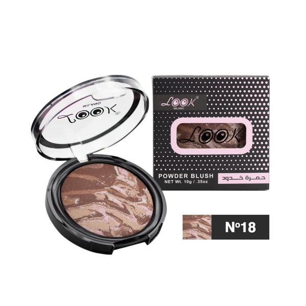 Look Blush Powder Natural Radiant Finish Shade 18