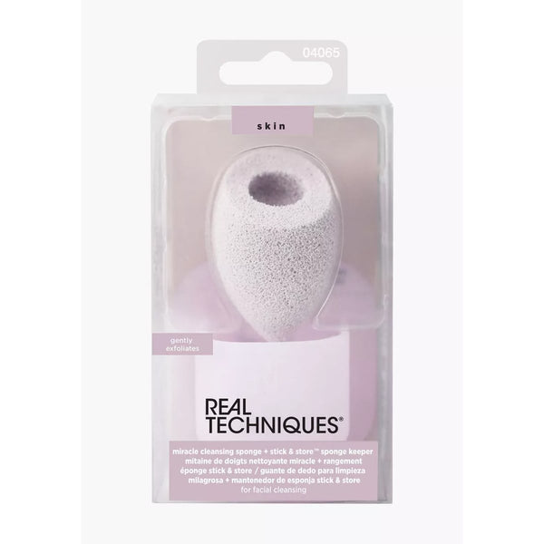 Real Techniques Miracle Cleansing Sponge + Stick Facial Cleansing Tool