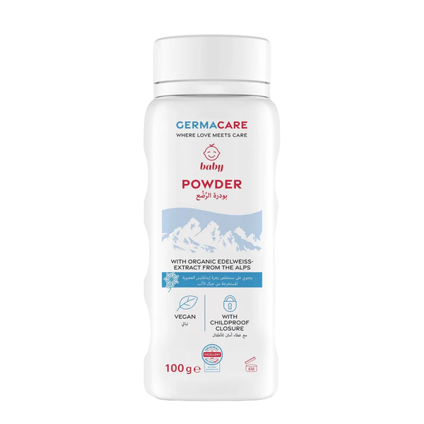 Germacare Baby Powder Talc Formula with Edelweiss, Jojoba Oil and Glycerin 100g