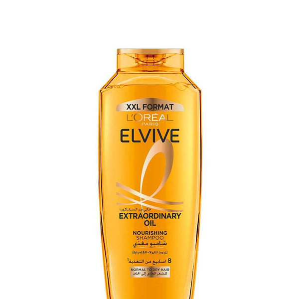 L'Oreal Paris Elvive Extraordinary Oil Shampoo Liquid for Dry Hair, Argan Oil, 600 ml