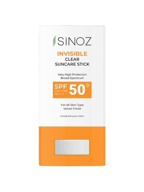 Sinoz Invisible Clear Suncare Stick SPF50+ PA++++ UVA & UVB, 15 g