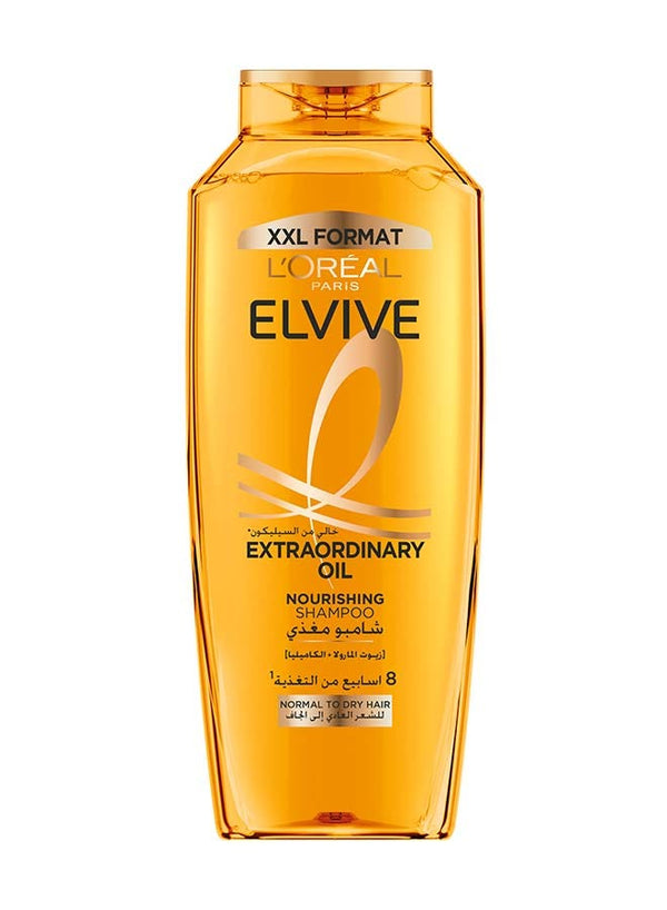 L'Oreal Paris Elvive Extraordinary Oil Nourishing Shampoo, Argan Oil, Normal to Dry Hair, 600 ml