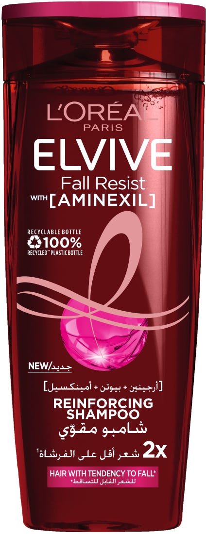 L'Oreal Paris Elvive Arginine Resist Reinforcing Shampoo Aminexil Biotin 600 ml