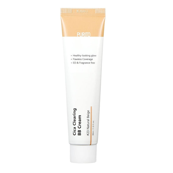 Purito Cica Clearing BB Cream Dewy Finish Centella Asiatica Natural Beige #23 30ml