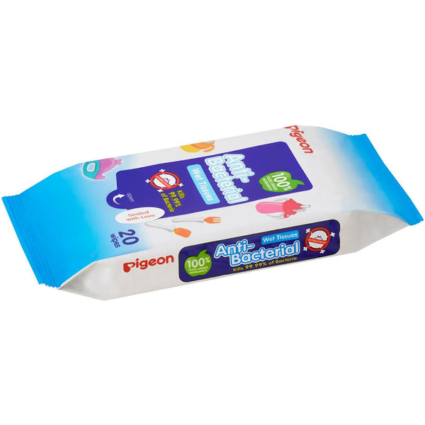 Pigeon Antibacterial Baby Cleansing Wipes Alcohol-Based Fragrance-Free 60 Wipes