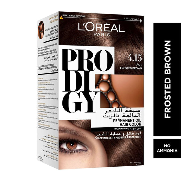 L'Oreal Paris Prodigy Hair Color Ammonia-Free Micro-Oil Formula 4.15 Sienna Dark Brown