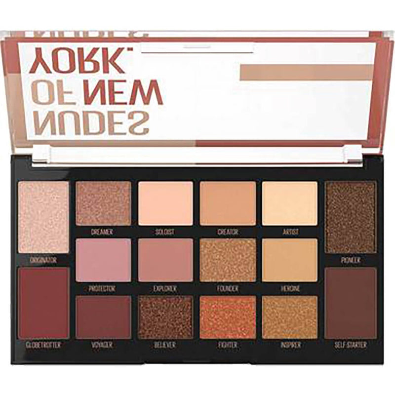 Maybelline Nudes of New York Eyeshadow Palette, 16 Neutral Shades, Matte and Shimmer Finishes