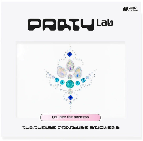 You Are The Princess Party Lab Turquoise Paradise Stickers, 1 Pc