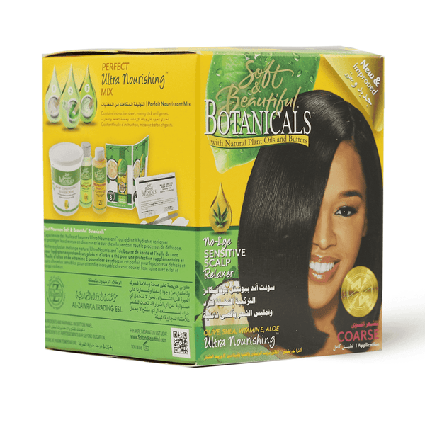 Soft & Beautiful Botanicals Coarse Relaxer Kit Hair Smoothing Formula
