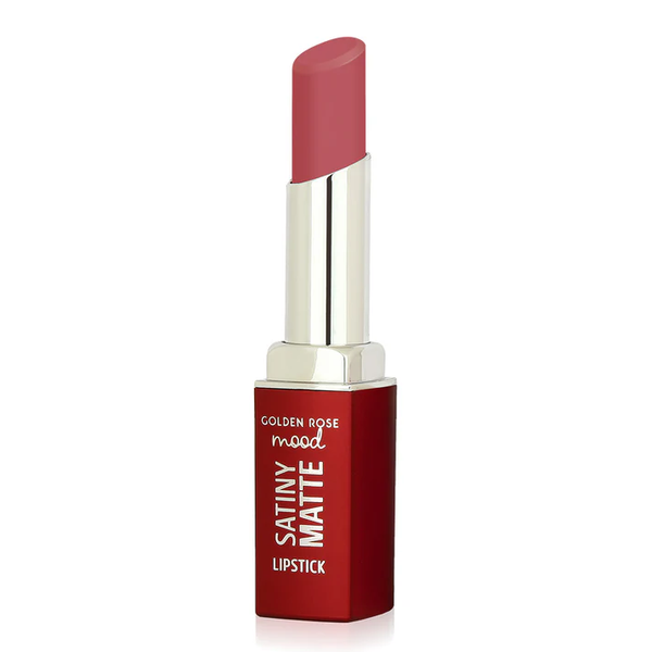 Golden Rose Mood Satiny Matte Lipstick Peach Amber 06