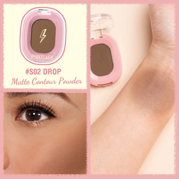 Pink Flash Matte Contour Powder S02 Natural Finish