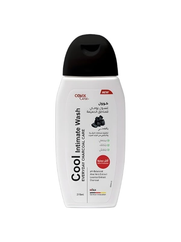 Covix Care Cool Intimate Wash Charcoal Aloe Vera Licorice 215ml