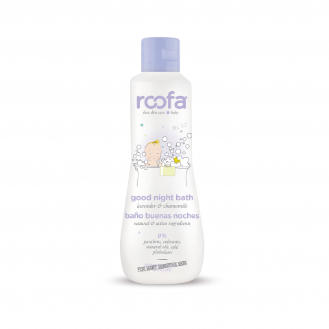 Roofa Good Night Bath Gel Lavender Chamomile Moisturizing Wash 200 mL