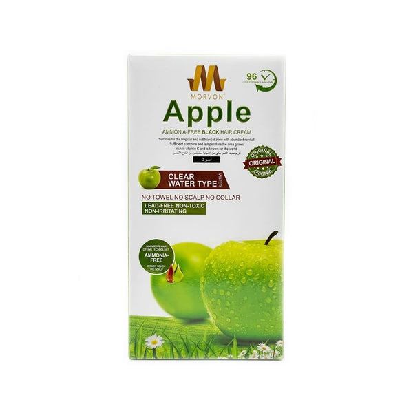 Morvon Apple Hair Dye Cream Black, Gray Coverage, 500ml + 500ml