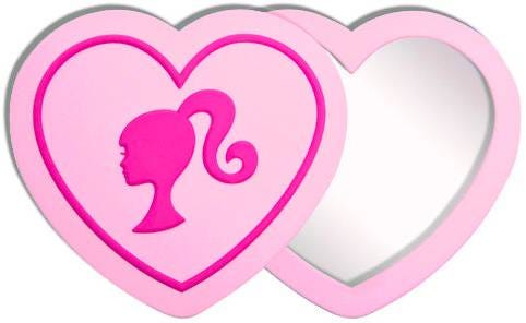 You Are The Princess Barbie Pocket Makeup Mirror, 10.5 x 12 cm, 1 Pc