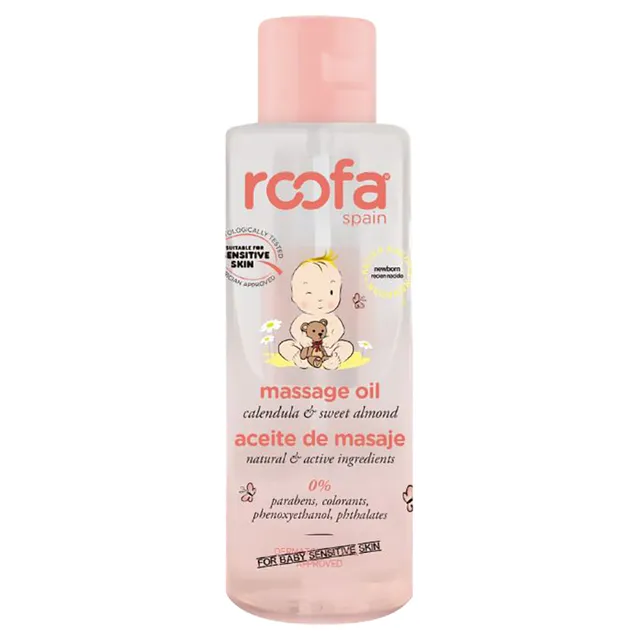 Roofa Massage Oil with Natural Sweet Almond Oil, Nourishing Moisturizer, 100 mL