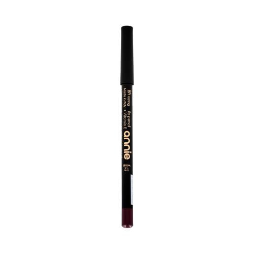 Annie Lip Pencil 8H Lip Liner Deep Wine Shade 12