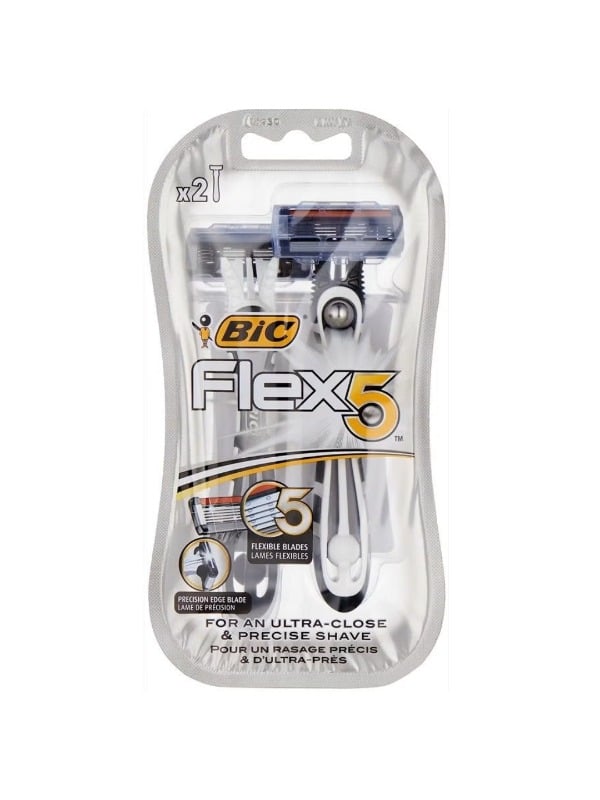 BIC Men's Disposable Razors Sharp Blades Comfortable Handle 2 Pieces