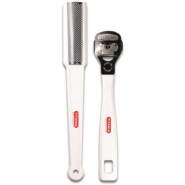 Titania Corn Slicer Set with Chrome-Plated Foot File, 1 Pc