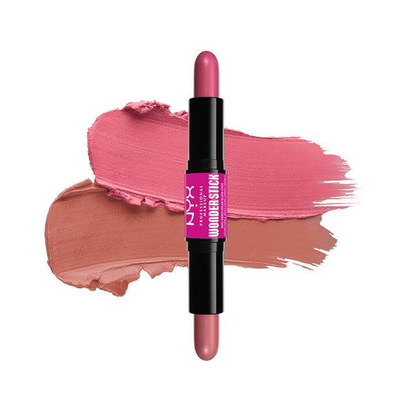NYX Wonder Stick Blusher Cream Blush Stick Hyaluronic Acid Light Peach + Baby Pink 4 g