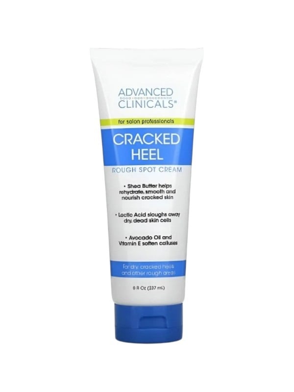 Advanced Clinicals Cracked Heel & Dry Foot Cream Rich Moisturizing Formula 237 ml
