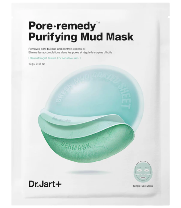 Dr.Jart Dermask Pore Remedy Purifying Mud Face Mask, 13g x 5